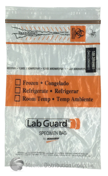 Lab Guard Polyethylene Specimen Bags - 1000 bags SBL2X69B5