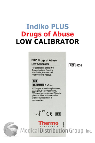 DRI Drugs of Abuse Low Calibrator Indiko Plus 0034 | Medical Distribution Group