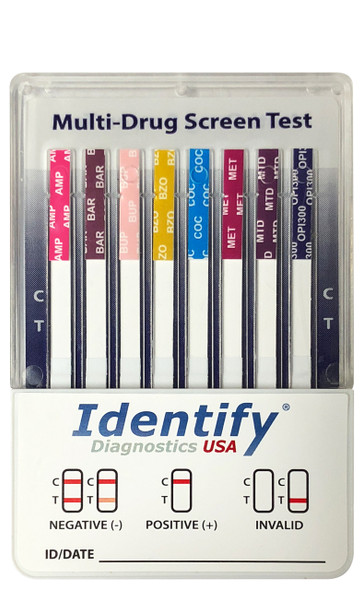 Identify Diagnostics USA 10 Panel Drug Test Cup - CLIA Waived - OTC Cleared - Made In USA