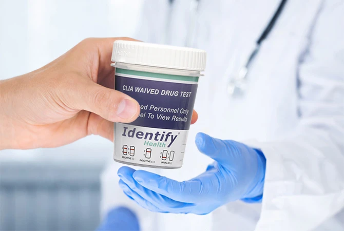 Drug testing cup product