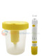 Set of Vacuum Urine Collection Cups with 5 ML Yellow Tube Vials