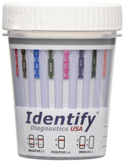 Identify Diagnostics USA 14 Panel Drug Test Cup with ETG, FEN, K2, TRA and 3 Adulterations