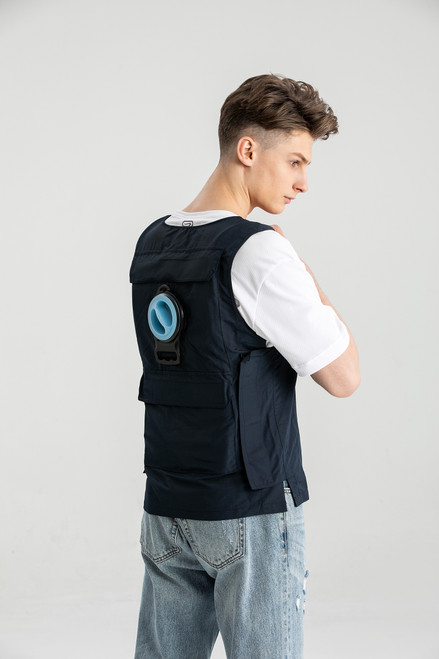 Ice Water Circulating Cooling Vest with 3 Litre Ice Bladder Built-in(USB  Battery not Included)