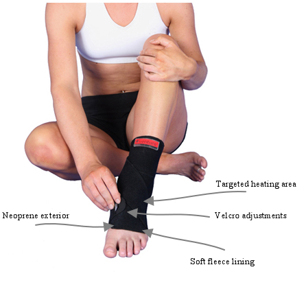Plug-in Infrared Heat Therapy Ankle Wrap