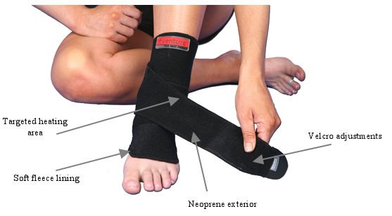 Rechargeable Infrared Heat Therapy Ankle Wrap