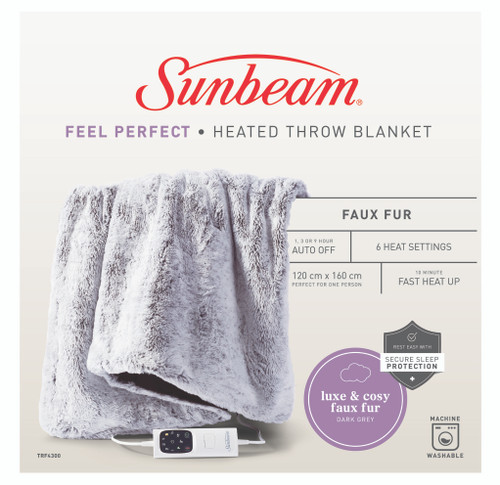 Sunbeam Feel Perfect Faux Fur Blanket