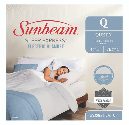 Sunbeam Sleep Express Boost Queen Bed Fitted Electric Blanket