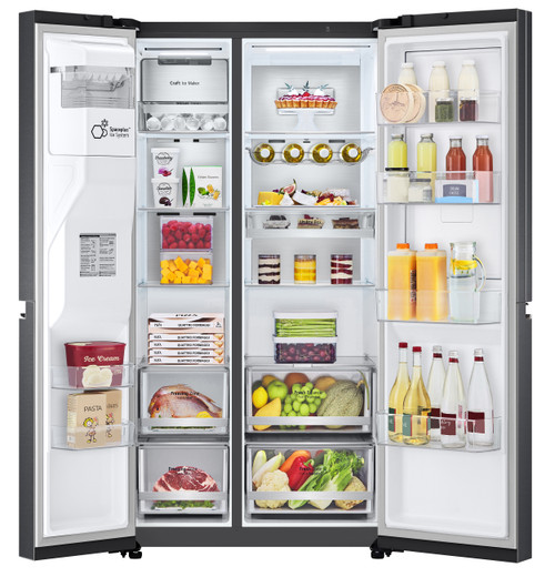 LG 635L Side By Side Fridge Freezer GSD635MBLC