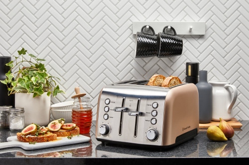 Russell Hobbs Brooklyn Champagne 4 Slice Toaster RHT94CHM