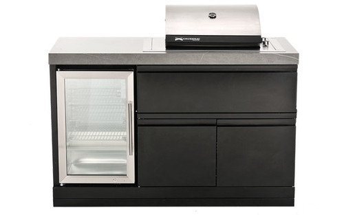 Crossray Mini Outdoor Kitchen with Electric BBQ & Single Fridge TCE15FMK1