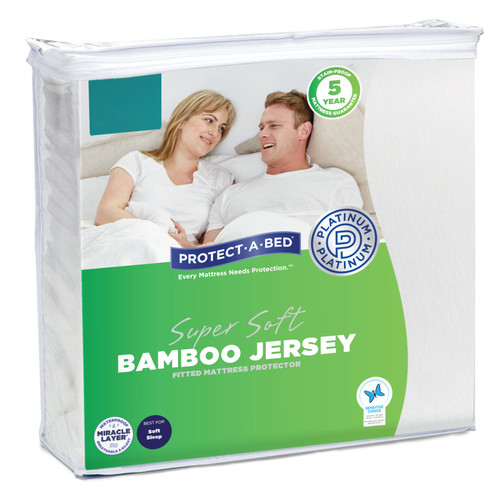 Protect-A-Bed Bamboo Jersey Waterproof Mattress Protector Super King F0042SKN0