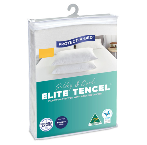 Protect-A-Bed Elite Tencel Waterproof Pillow Protector Standard F0081PPS0
