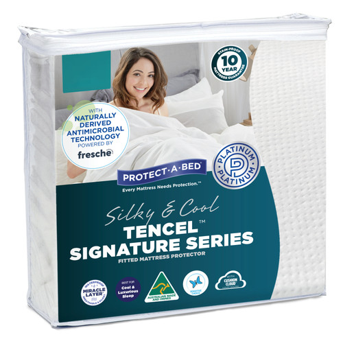 Protect-A-Bed Signature Tencel Waterproof Mattress Protector Long Double F0130LDB0