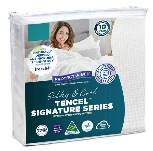 Protect-A-Bed Signature Tencel Waterproof Mattress Protector Super King F0130SKN0