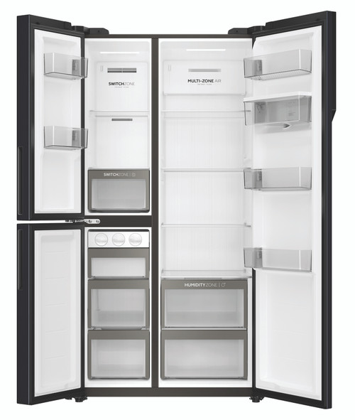 Haier 574L 3 Door Ice & Water Side By Side Refrigerator HRF575XHC