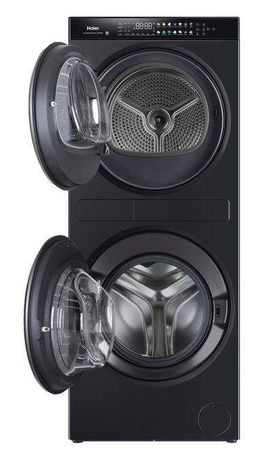 Haier Laundry Centre 12kg Front Load Washing Machine + 9kg Heat Pump Dryer HLC1290CTB1