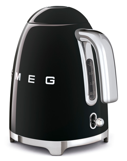 Smeg 1.7L Electric Kettle Black KLF03BLAU