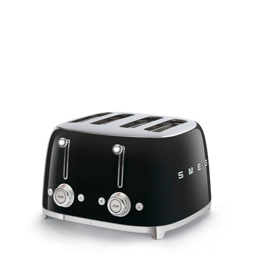 Smeg 4 Slice Toaster Black TSF03BLAU