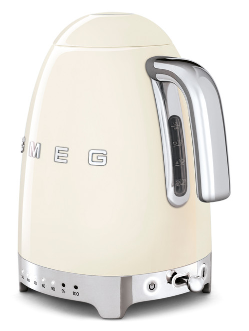 Smeg 1.7L Electric Variable Temp Kettle Cream KLF04CRAU