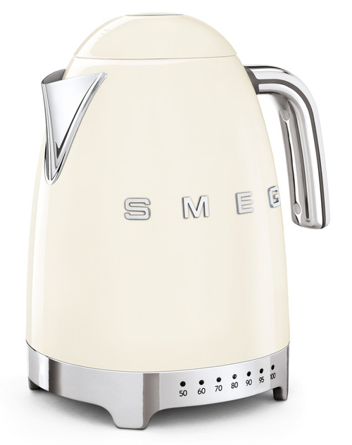 Smeg 1.7L Electric Variable Temp Kettle Cream KLF04CRAU