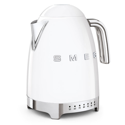 Smeg 1.7L Electric Variable Temp Kettle White KLF04WHAU