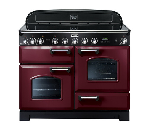Falcon Classic Deluxe 110cm Induction Range Cooker Cranberry Chrome CDL110EICYCH