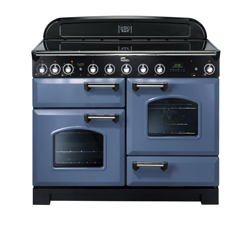 Falcon Classic Deluxe 110cm Induction Range Cooker Stone Blue Chrome CDL110EISBCH