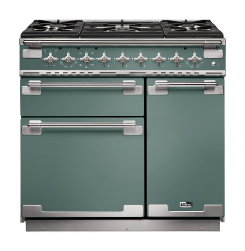 Falcon Elise 90cm Dual Fuel Range Cooker Mineral Green ELS90DFMG