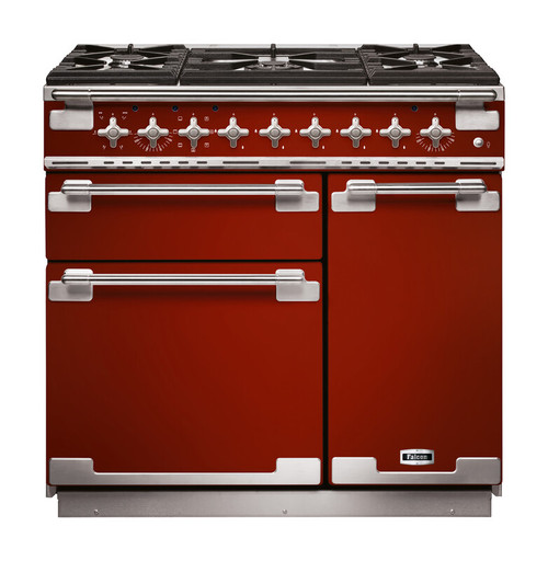 Falcon Elise 90cm Dual Fuel Range Cooker Cherry Red ELS90DFRD