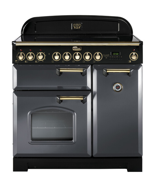 Falcon Classic Deluxe 90cm Induction Range Cooker Slate Brass CDL90EISLB