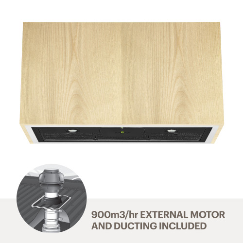Amore Lucia 900mm Rangehood Black + 900 Motor UMLUCIA9BM9
