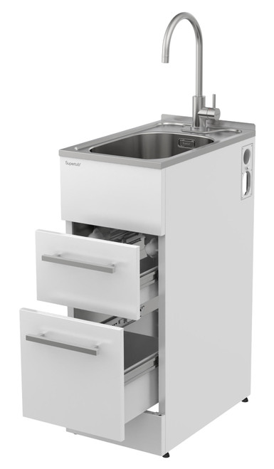 Supertub Series 4 Slim 2 Drawer Laundry Tub ST7004SLIM