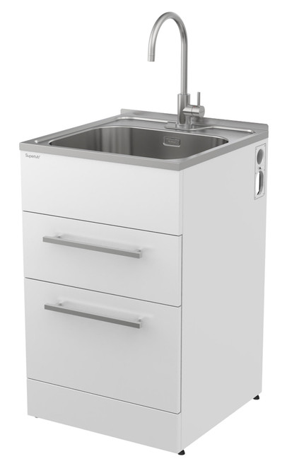 Supertub Series 4 Standard 2 Drawer Laundry Tub ST7004