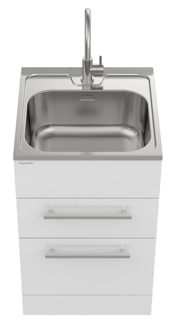 Supertub Series 4 Standard 2 Drawer Laundry Tub ST7004