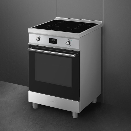 Smeg Classic 90cm  Freestanding Oven with Induction Cooktop C6IPXT2