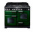 Falcon Classic Deluxe 110cm Dual Fuel Range Cooker Racing Green Chrome CDL110DFRGC