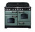 Falcon Classic Deluxe 110cm Induction Range Cooker Mineral Green Chrome CDL110EIMGCH