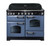 Falcon Classic Deluxe 110cm Induction Range Cooker Stone Blue Chrome CDL110EISBCH