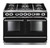 Falcon Continental 110cm 5 Burner Dual Fuel Range Cooker Black FCON1092DFBL