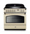Falcon Classic FX 90 Induction Single Oven Cooker Cream Chrome CLAS90FXEICRC