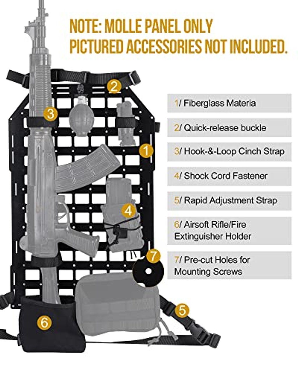 4-pack Accessory Holder Organizer Storage Hanger Attachment
