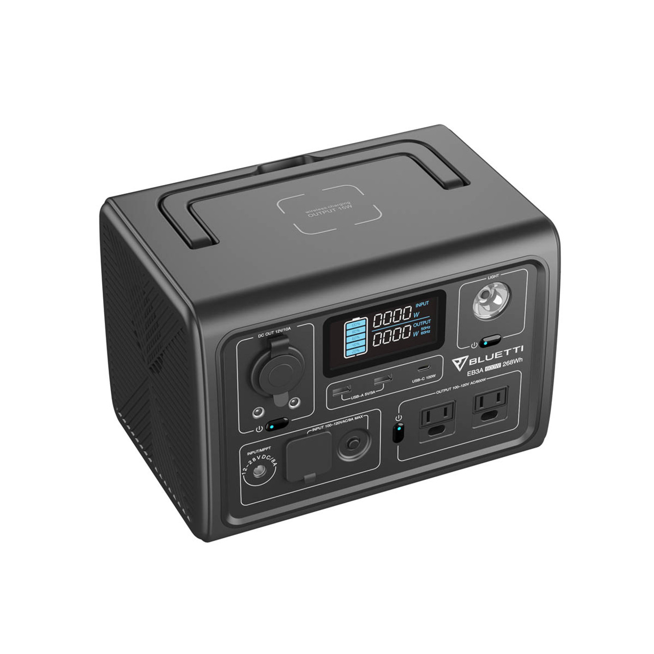 Bluetti EB3A 600W/268Wh Portable Power Station