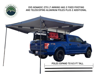 Nomadic Awning 270 LT with Complete Wall Package - Passenger Side