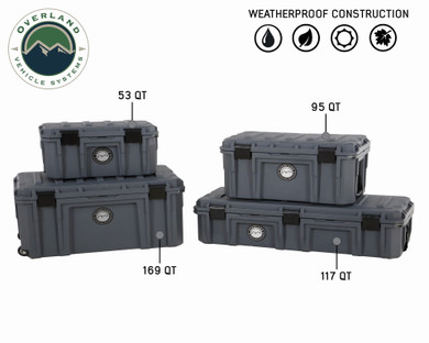 Premium Dry Cargo Storage Box - 53/95/117/169 QT Sizes
