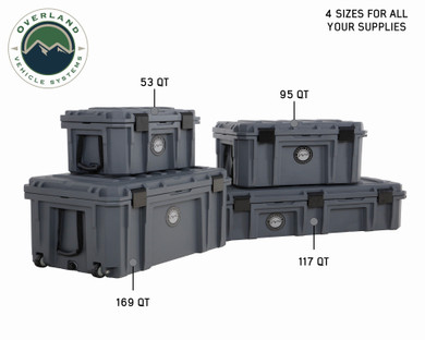 Premium Dry Cargo Storage Box - 53/95/117/169 QT Sizes