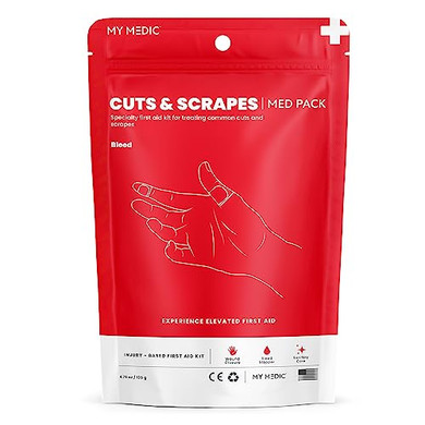 My Medic - Cuts and Scrapes Med Pack - Compact, Portable First Aid Solution for Minor Bleeding Injuries