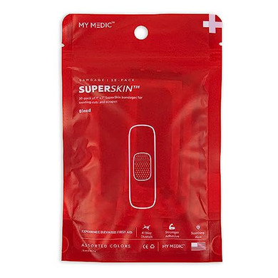 My Medic - SuperSkin 1x3 30 Pack - Advanced Bandages for Comfort, Protection, and Healing