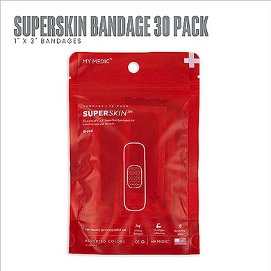 My Medic - SuperSkin 1x3 30 Pack - Advanced Bandages for Comfort, Protection, and Healing