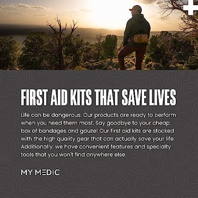 My Medic - TFAK Trauma First Aid Kit - Essential Life Saving Items, Red