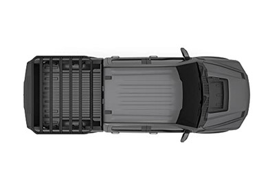 Thule Caprock roof Platform Rack - Low-Profile overlanding roof Rack - 330lb Carrying Capacity - Factory Rack Compatible - Fits Light Bars, Jacks, Jerry cans - Multiple mounting Slots for Accessories